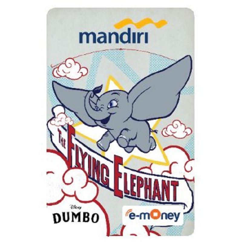 Mandiri eMoney Dumbo Character - Flying Elephant ORI /Like eTOLL Tapcash Flazz or Brizzi