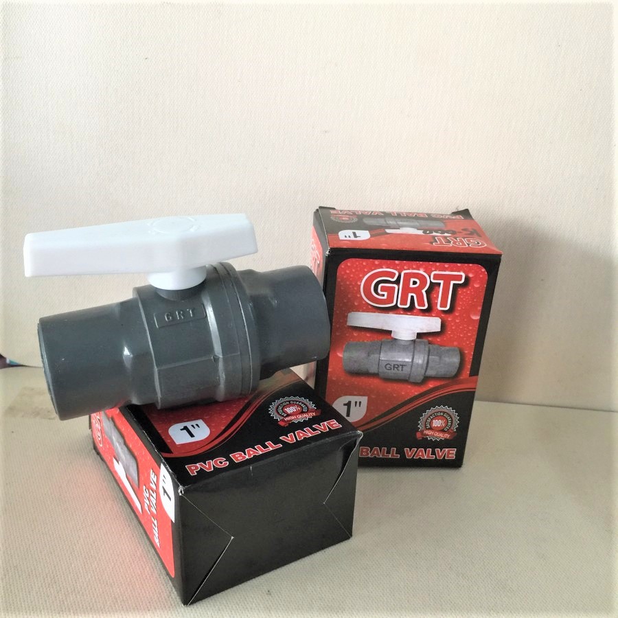 BALL VALVE / STOP KERAN / KRAN PVC 1" (inch) GRT