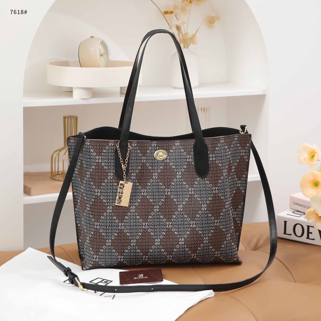 Bo Tote Shoulder Bag With Sling Bag 7618