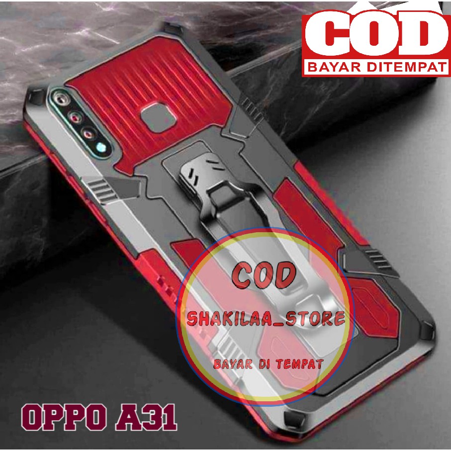 CASE HP TIPE OPPO A31 2020 CASING STANDING BACK KLIP HARD CASE HP ROBOT NEW COVER