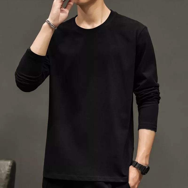 KAOS LENGAN PANJANG PRIA-BAJU LENGAN PANJANG PRIA-KAOS PRIA KEREN-KAOS POLOS PRIA-UKURAN M/L/XL/XXL-