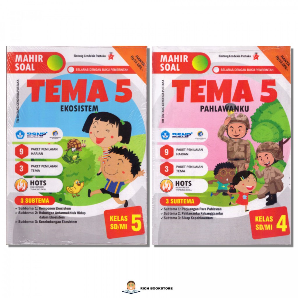 Tema 5 Mahir Soal Tema 5 Kelas 1 5 Sd Bintang Cendekia Shopee Indonesia