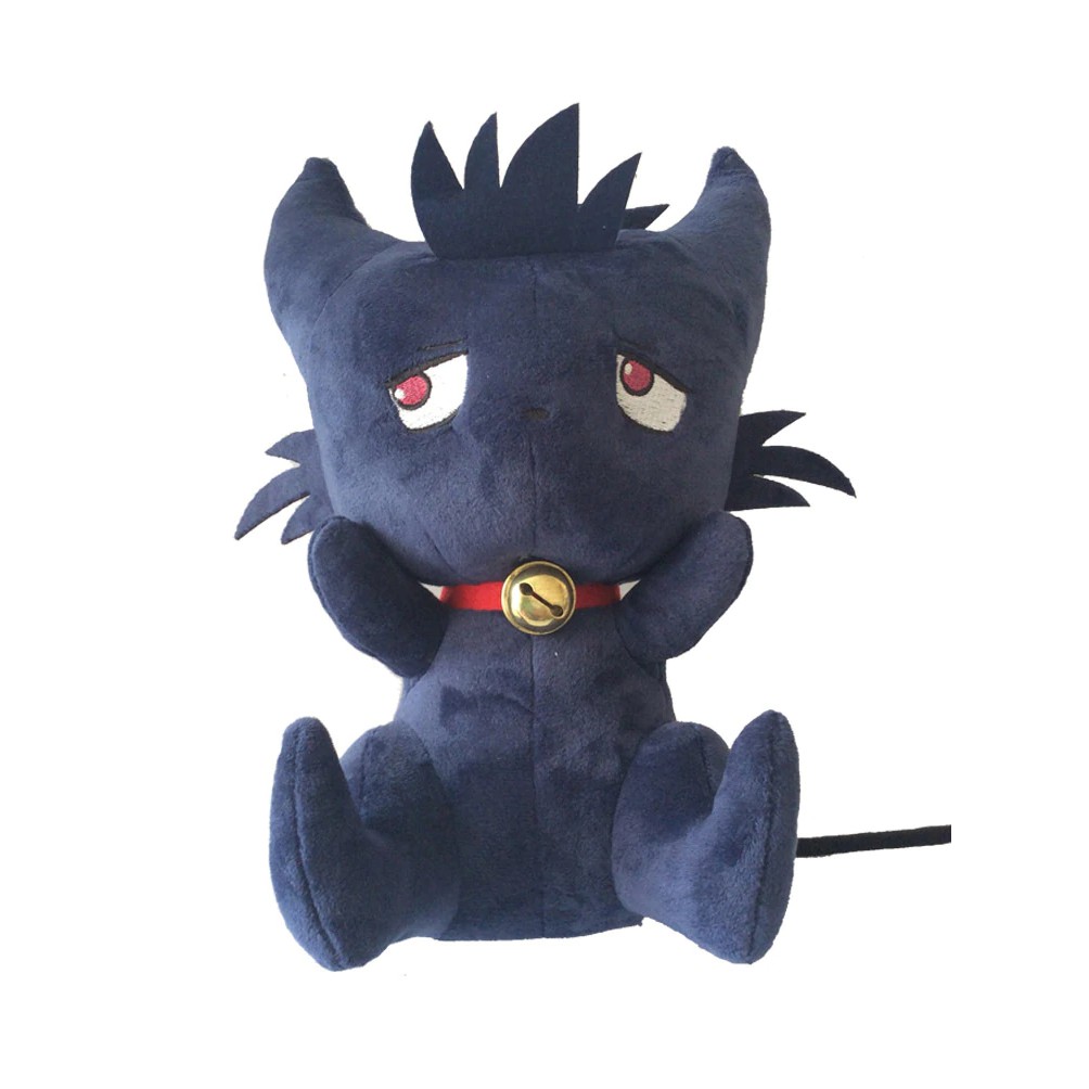 Boneka Lucu Nuevo lindo dibujo animado 35 cm Servamp Sleepy Ash gato negro felpa suave Animal