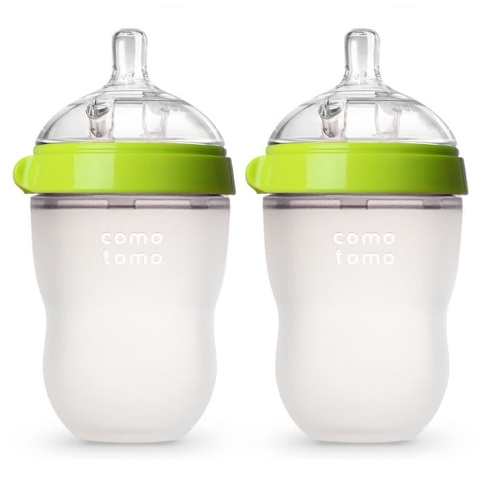 COMOTOMO Botol Bayi Green Twin Pack 250ml