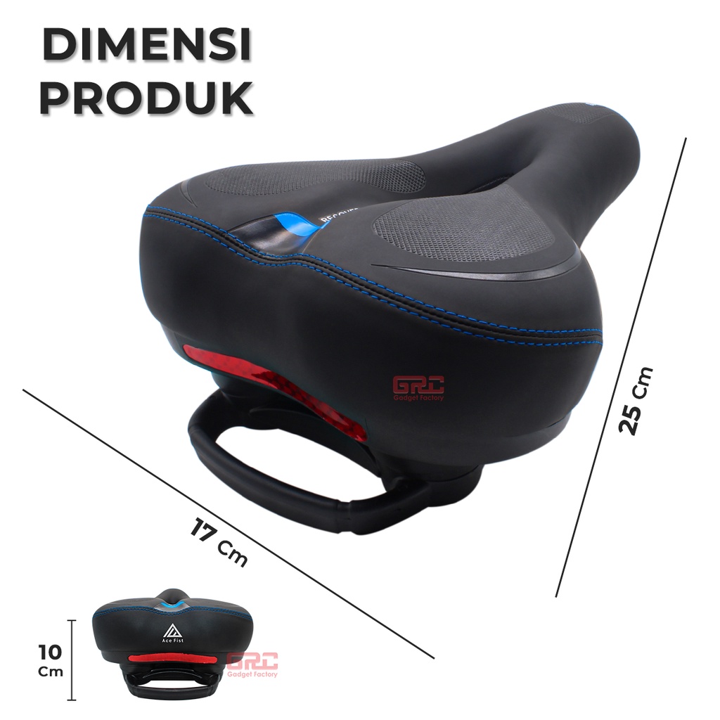 Sadel Sepeda Super Empuk Kursi Jok MTB Gunung Lipat Saddle Handle Bike Road Ventilasi Udara Jahit