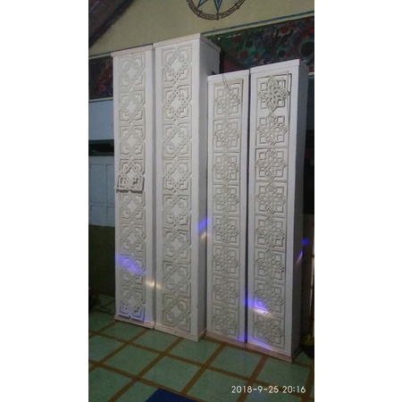 hiasan pilar karet / ornamen islami / ukiran spon eva