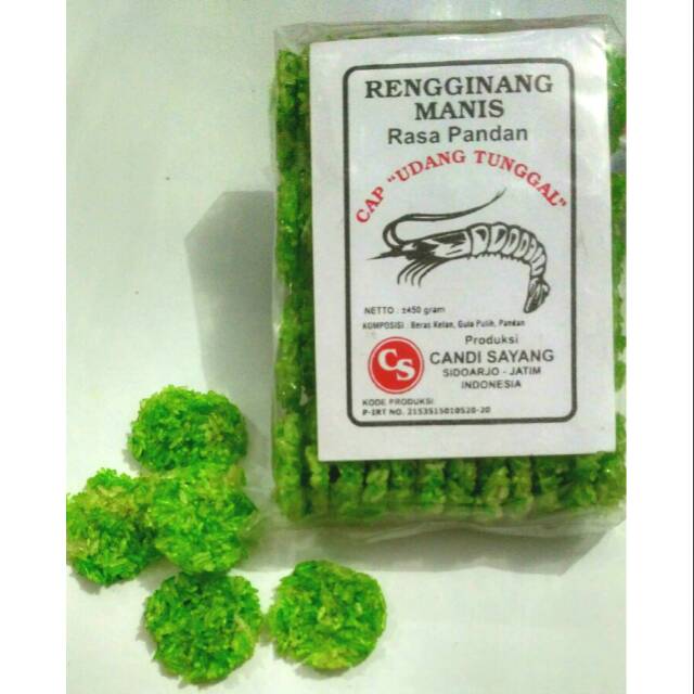 

Rengginang Manis Rasa Pandan