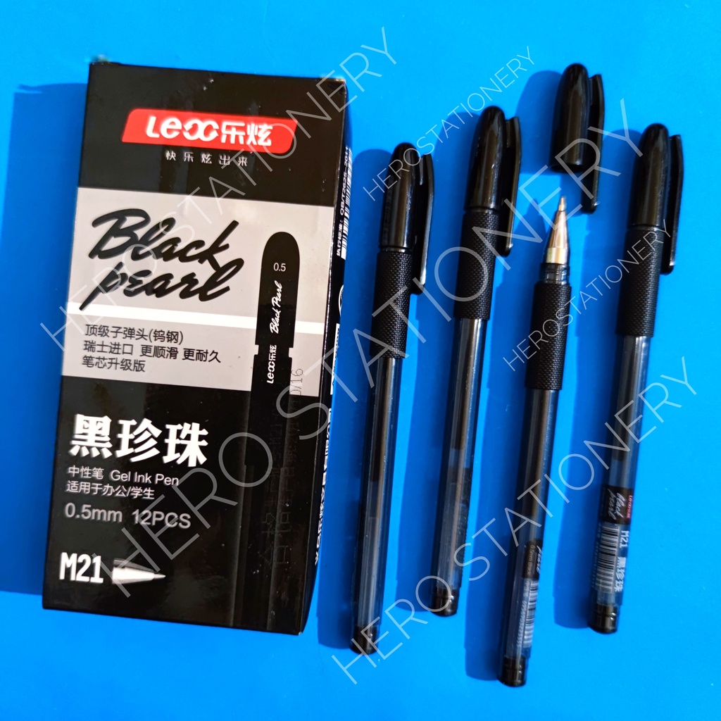 

Pen gel black pearl 0.5 mm . 12 unit