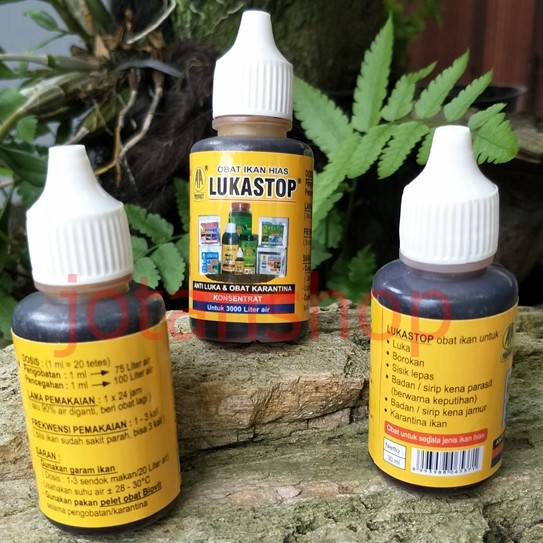 LUKA STOP LUKASTOP 30ml Obat Luka Jamur Cair ikan Hias koi