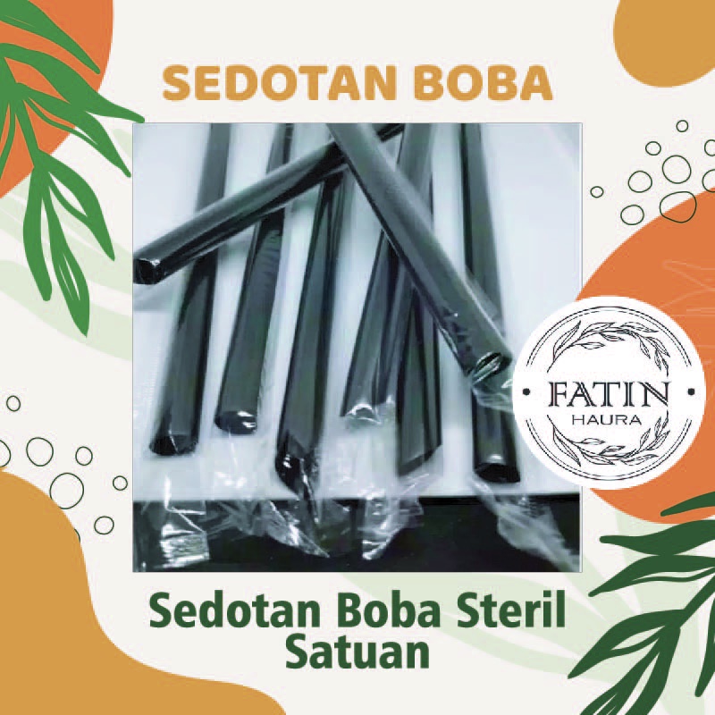 SEDOTAN BOBA JUMBO D 12, P 18/10 pcs/ MURAH, DILAPIS PLASTIK, STERIL, HIGIENIS