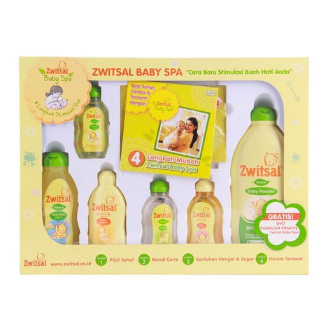 Zwitsal Baby Spa, Paket Hadiah Perlengkapan Mandi Bayi, Gift Box Newborn