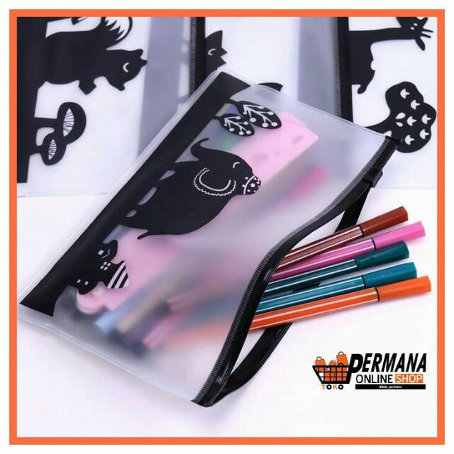 

PC053 CUTE ANIMAL SILHOUETTE PENCIL CASE / TEMPAT PENSIL