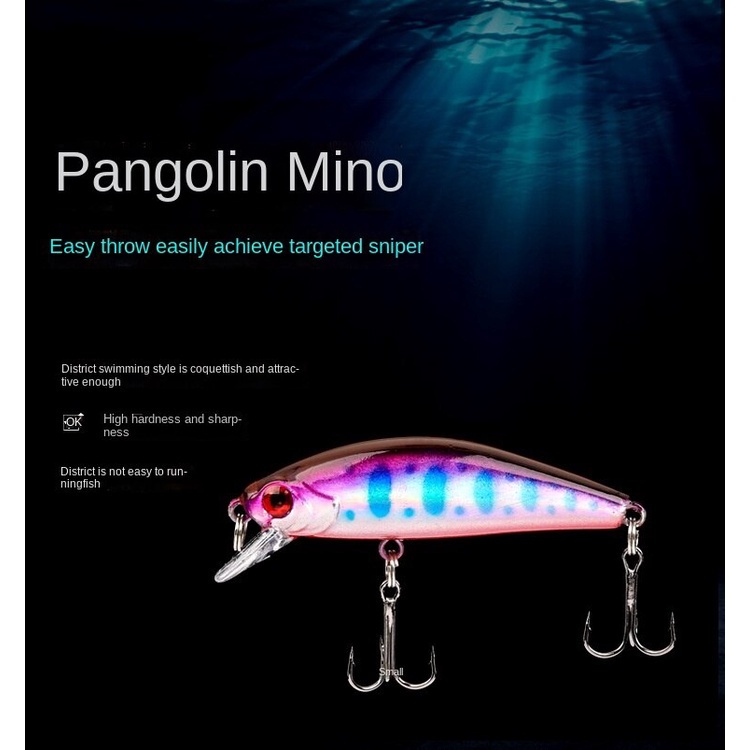 Umpan Pancing Hard Bait Bentuk Ikan Imitasi Panjang 5.5cm Berat 6.7G