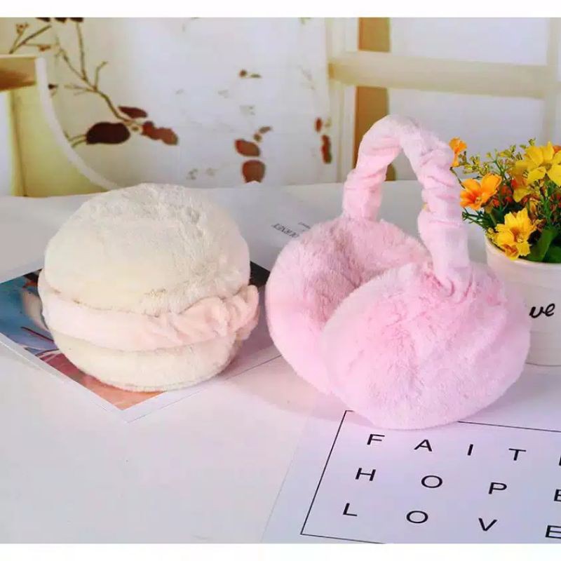 Earmuff Lipat EMF-12 anak POLOS fluffy baby kids pelindung telinga penutup telinga balita musim dingin Earmuff Fluffy Baby Kids / Penutup Telinga Bayi Anak / pelindung telinga balita foldable dewasa earmuf