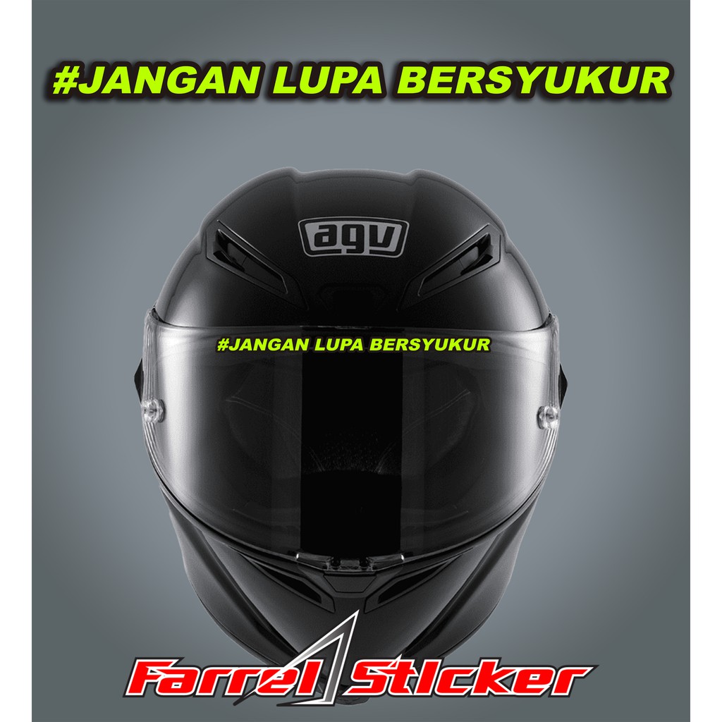 Stiker helm sticker jangan lupa bersyukur