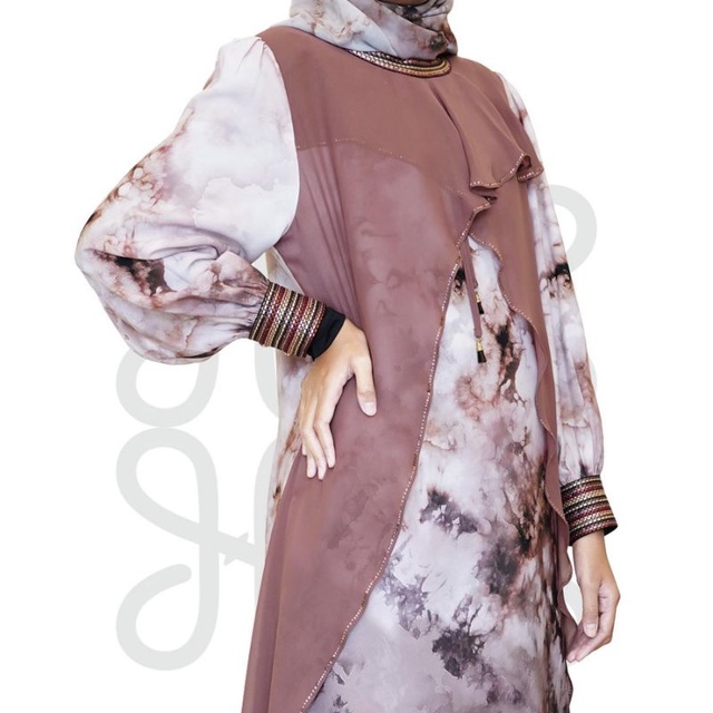 HIKMAT FASHION ORIGINAL ABAYA WARNA A4155-05