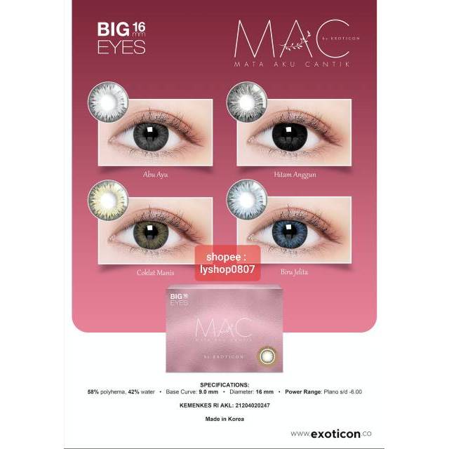 [ Normal ] SOFTLENS MAC COLOR