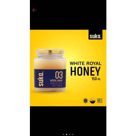 

SUKA WHITE ROYAL HONEY/MADU ROYAL JELLY 150ML