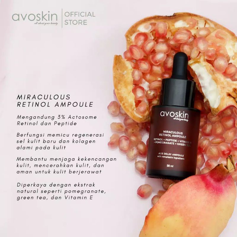 (BPOM) AVOSKIN Miraculous Retinol Toner / Avoskin Miraculous Retinol Ampoule