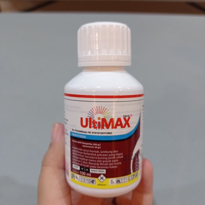 ULTIMAX 550 EC 100ml Insektisida Klorpirifos 500 g/l + Sipermetrin 50 g/l
