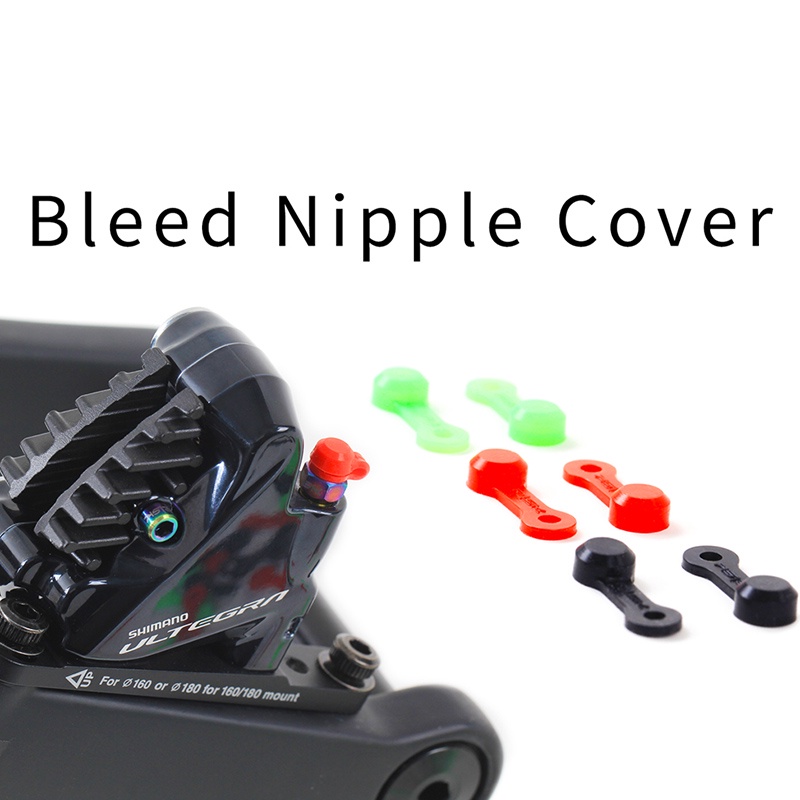 {LUCKID}10pcs Bike Bicycle Bleed Nipple Cap Dust Cover Hydraulic Disc Brake Rubber Caps