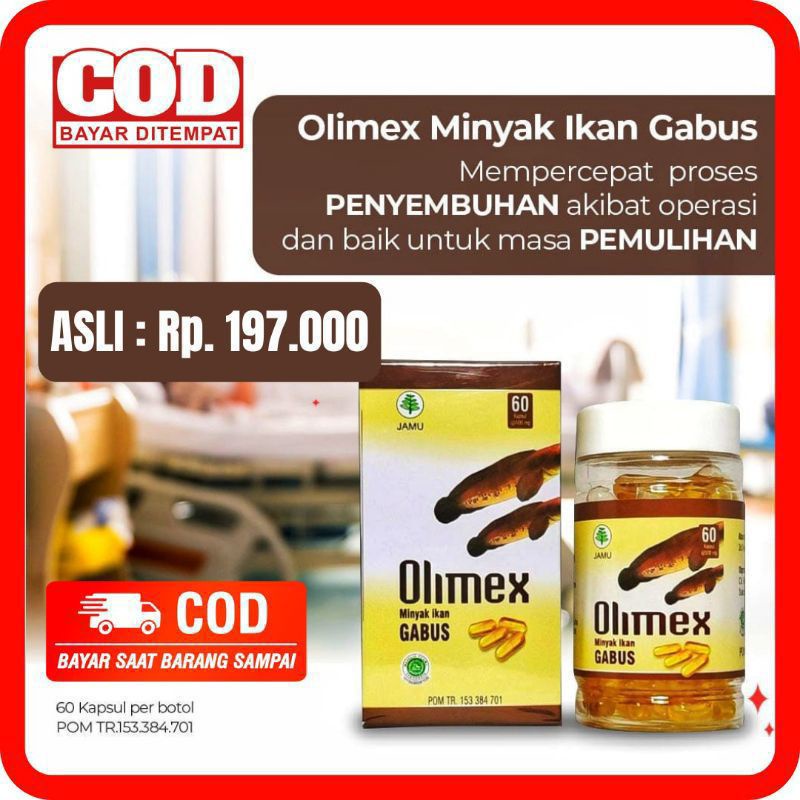 EKSTRAK ALBUMIN OLIMEX - KAPSUL OLIMEX ISI 60 OBAT LUKA BEKAS JAHITAN LEBIH CEPAT KERING OLIMEX ORIG