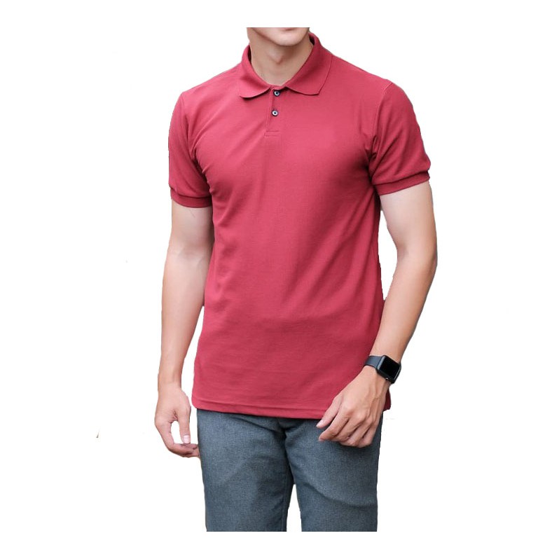 Polo Shirt Maroon / Kaos Polos Kerah / Kaos Polo Pria