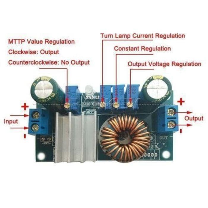 Modul MPPT Solar Charger DC Step Down 5A Solar Panel Charge CC CV