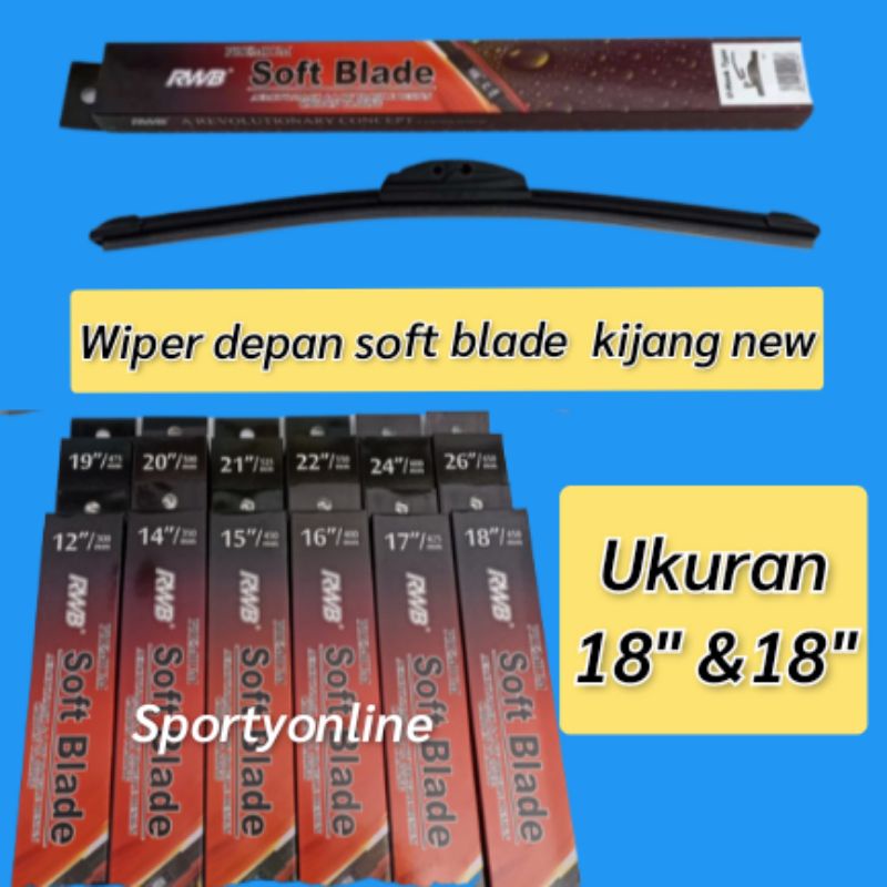 Wiper depan soft blade kijang new kijang kapsul