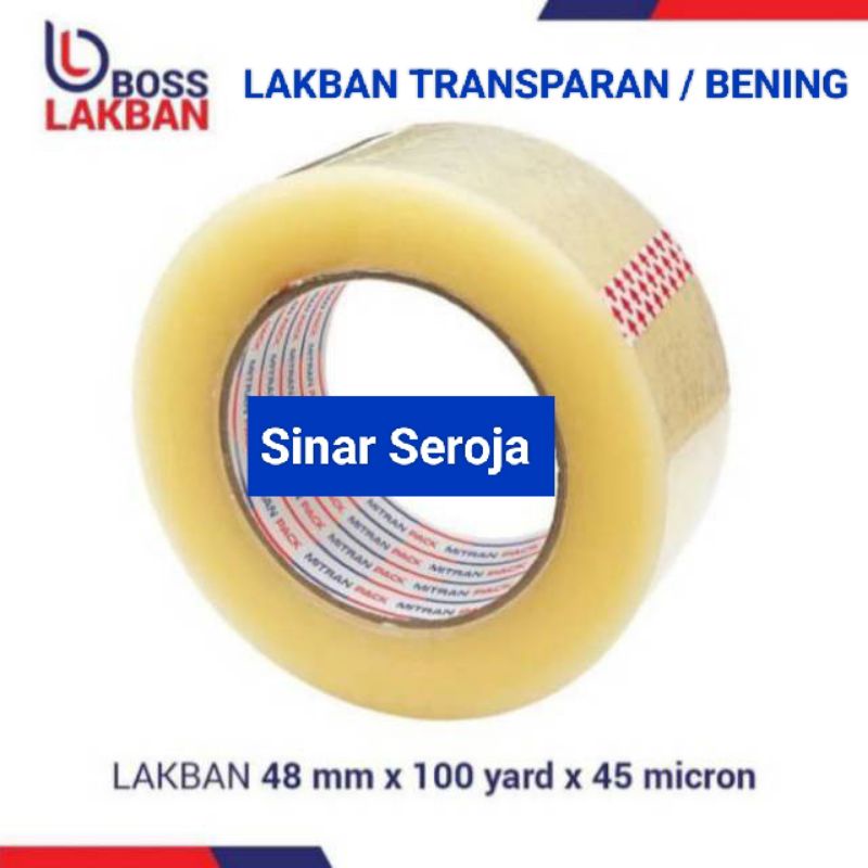 

Lakban Serba guna/Lakban Bening Transapran 100 yard