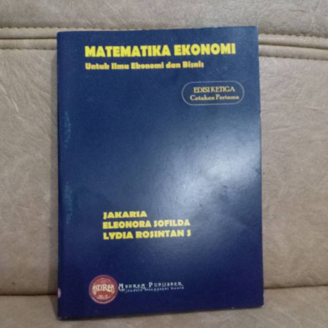 Buku Matematika Ekonomi by jakaria edisi ketiga