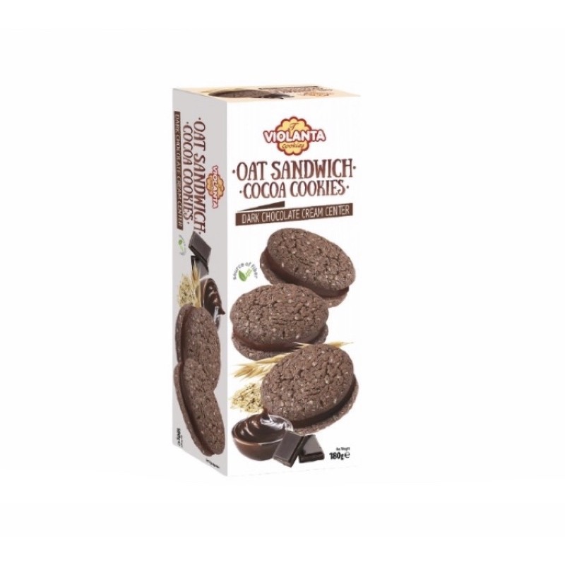 

violanta oat sandwich cocoa cookies 180gr