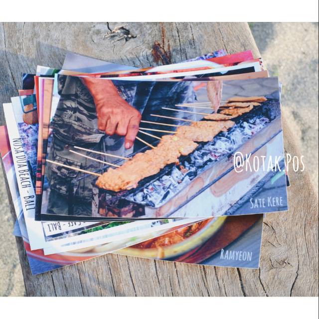 

Sate Kere Kuliner Indonesia Kartu Pos Postcard Postcrossing Surat Foodie Satay Foodgram Enak Jogja