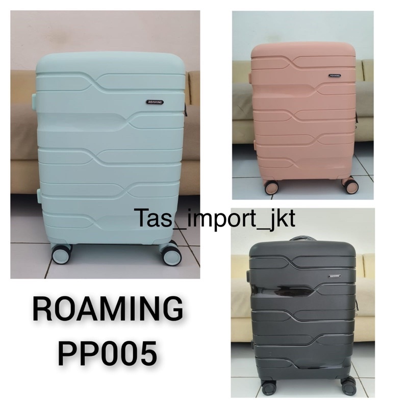 Koper Fiber ROAMING Import (PP005/PP006) TSA, ANTI Pecah ORI Cabin and Bagasi 20/24 inch