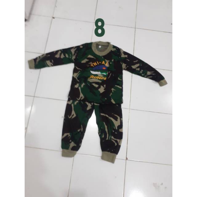 ARMOURMILITARY  KAOS DORENG/LORENG ANAK SETELAN LENGAN PANJANG