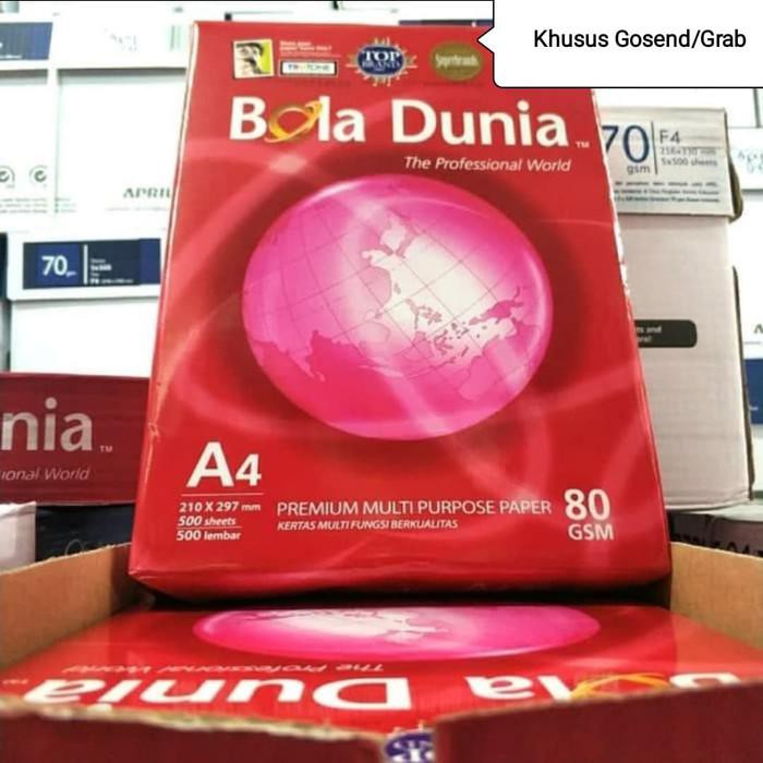 

Kertas / Kertas A4 80 Gram Bola Dunia