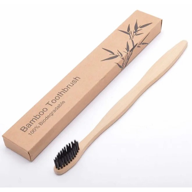 sikat gigi Kayu bambu Natural bamboo toothbrush Biodegradable Premium