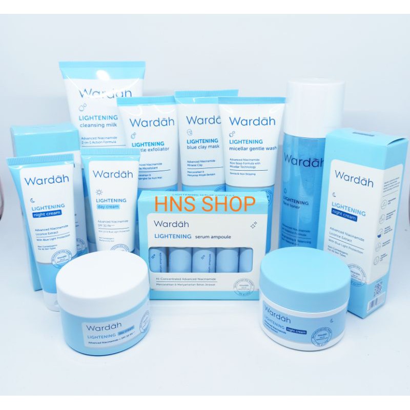 Paket Wardah Lightening Series Skincare 10 in 1 / Wardah Original