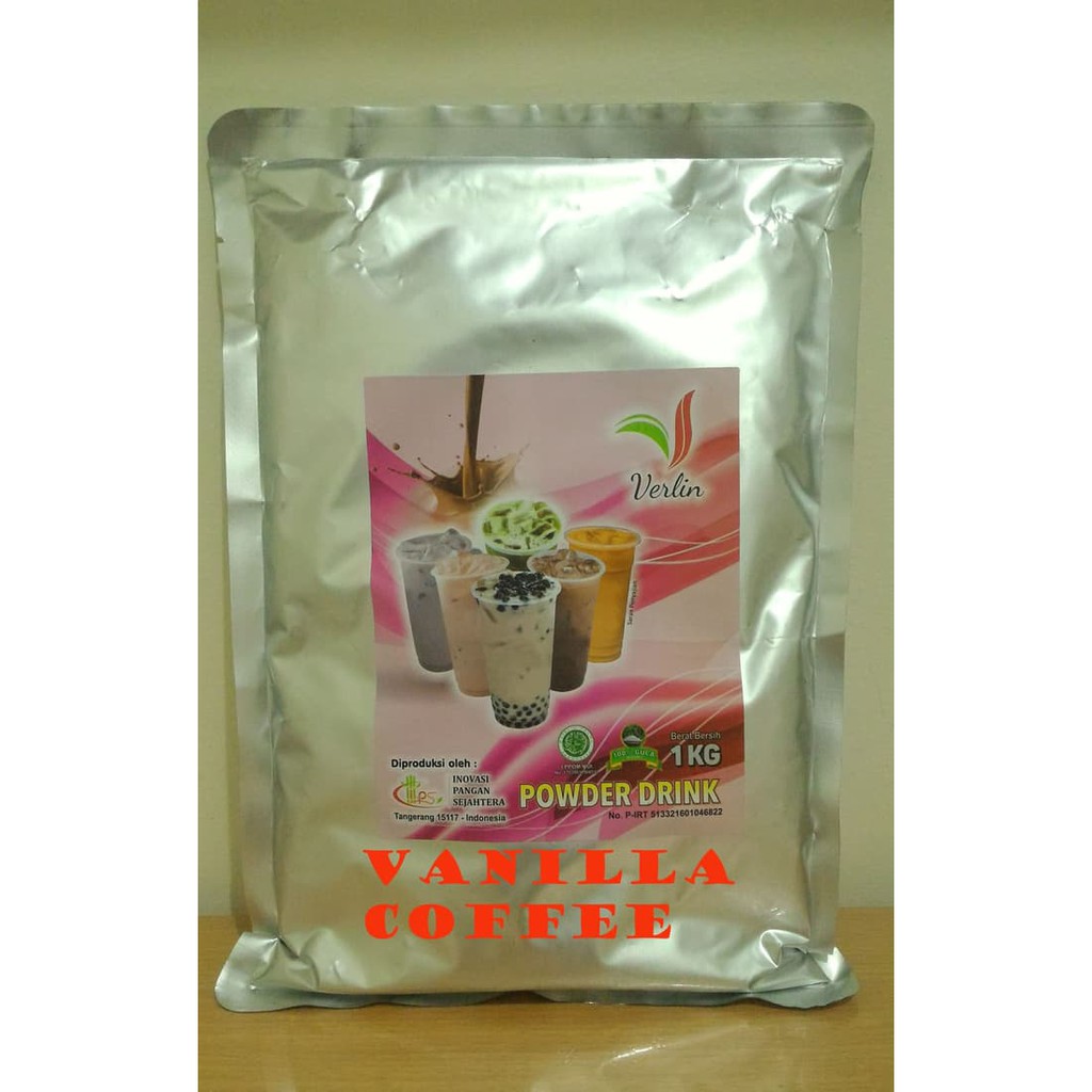 

Powder Drink Milkshake Ice Blend Bubuk Minuman Verlin Vanilla Coffee