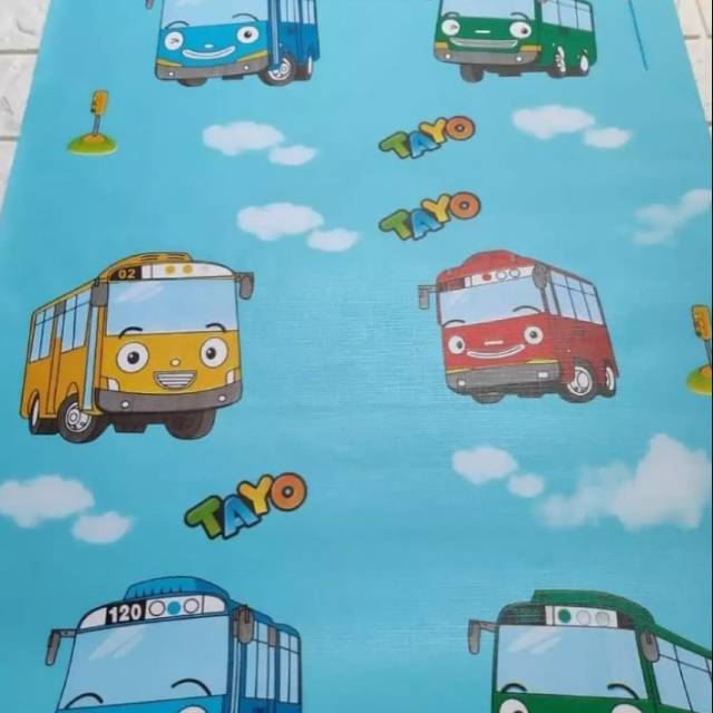 Wallpaper dinding MURAH medan wallpaper dinding motif Tayo