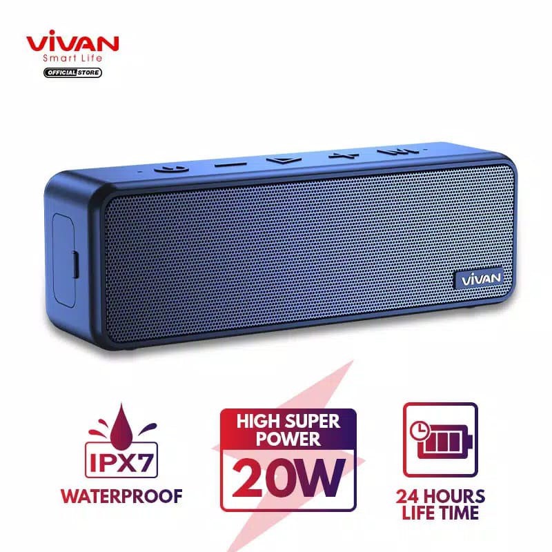 C_     Vivan VS20 Waterproof Bluetooth Speaker 20W Ultra Bass