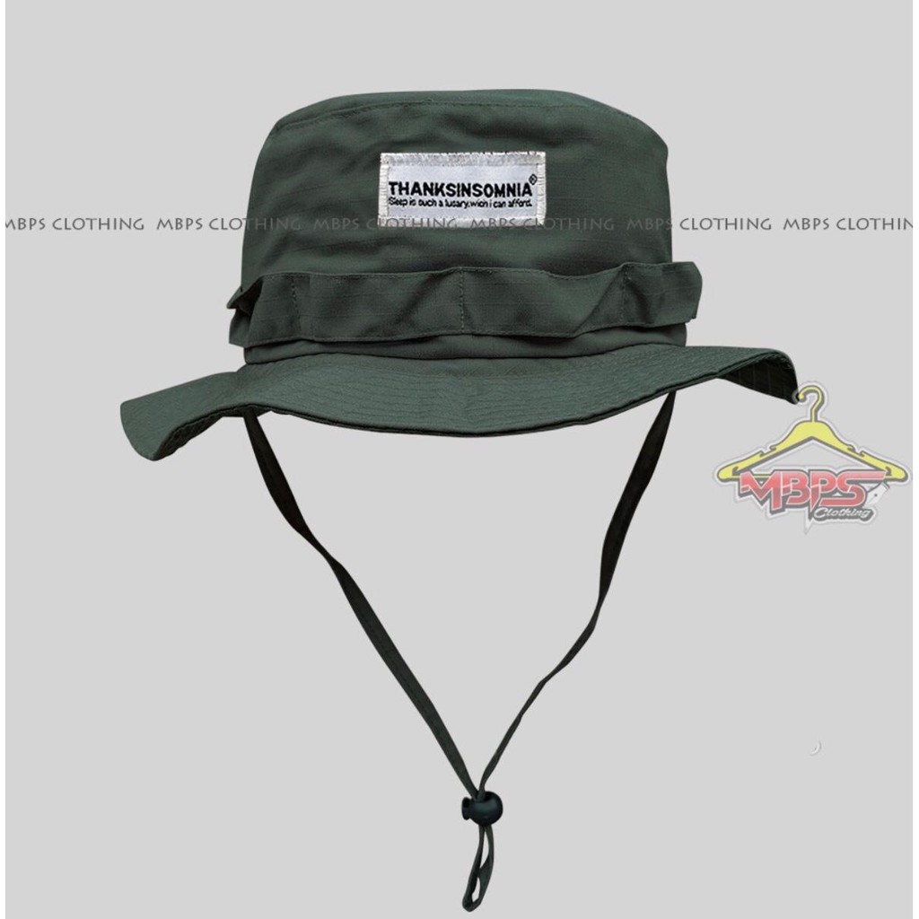 Bucket Hat Topi Rimba Thanksinsomnia Pria/Wanita Distro Hight Quality - Dan Terkeren COD