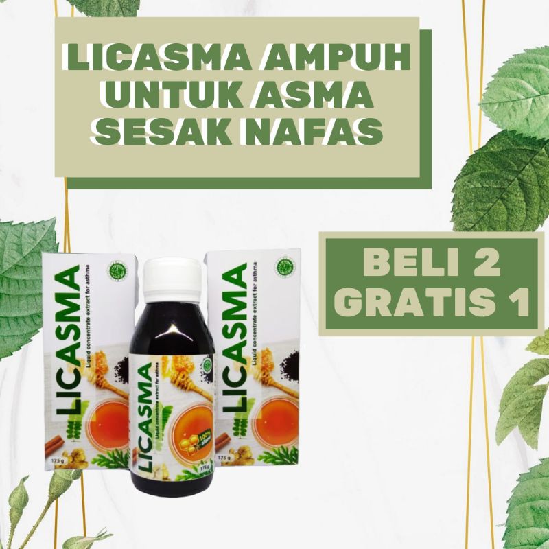 Licasma Madu Obat Asma Batuk Berdahak Tenggorokan 100% Original Herbal
