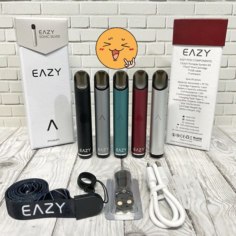 pods eazy podmod 100% original vapee gratis liquide 60ml / poods EAZY original baterai 650mah.