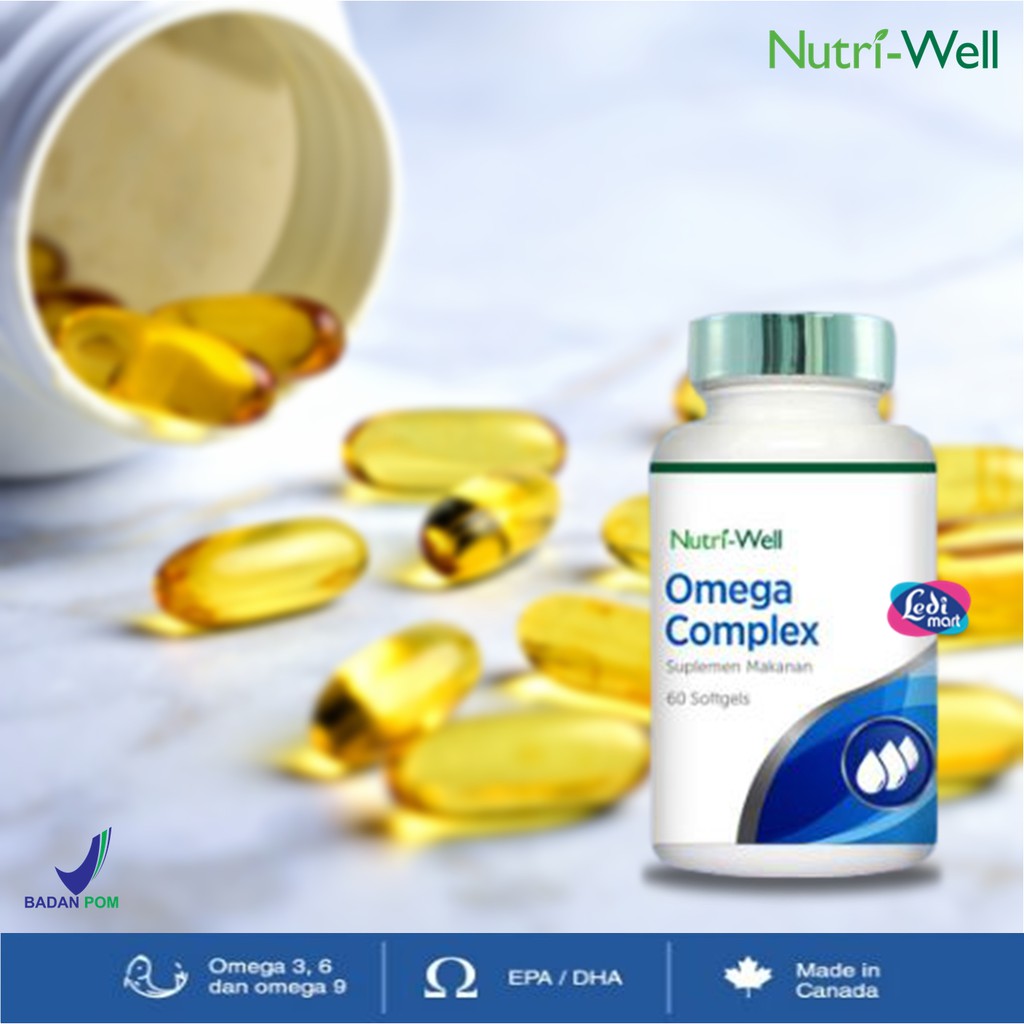 ORIGINAL Nutriwell Imunne Series BPOM / Nutriwell Omega 3 / Nutriwell Vitamin E  / LEDI MART