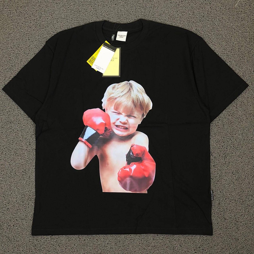 KAOS ADLV BOXING KID BLACK TEES SHIRT