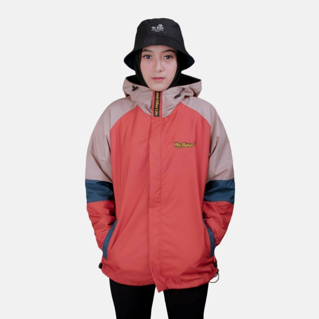 RADEN Jaket Parasut Taslan Outdoor Raglan 3D ANTI AIR - JAKET HAIKING WATERPROOF UNISEX-RG02