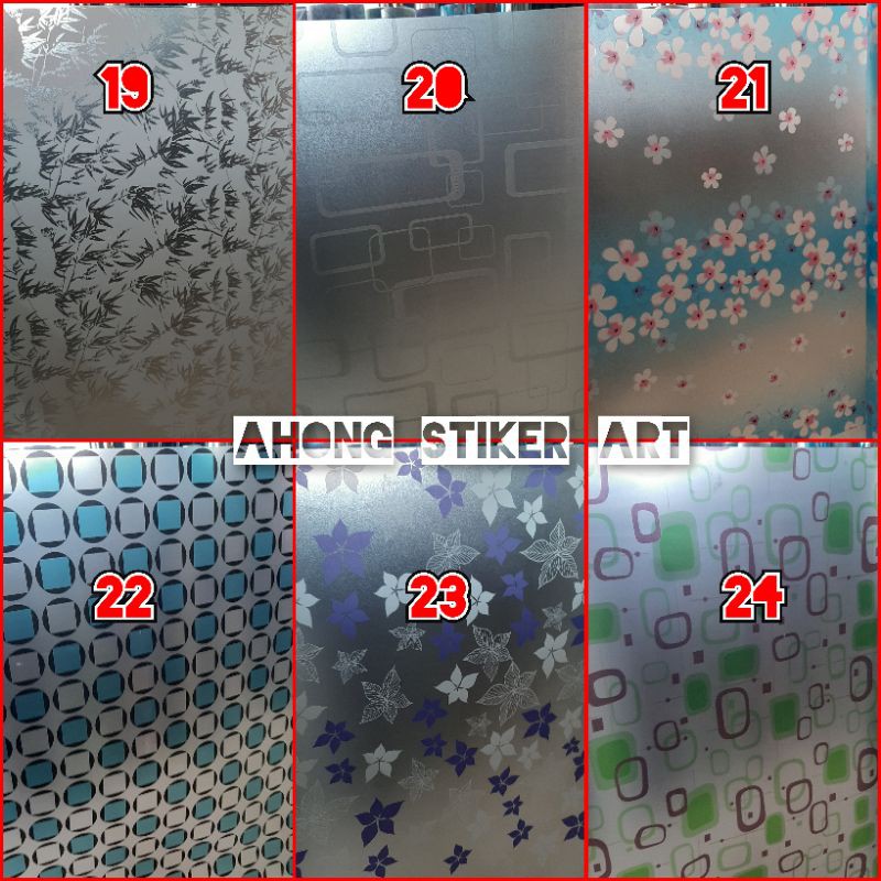 STIKER MOTIF/STICKER KACA MOTIF/STICKER/NEW MOTIF/TERLARIS STIKER KACA