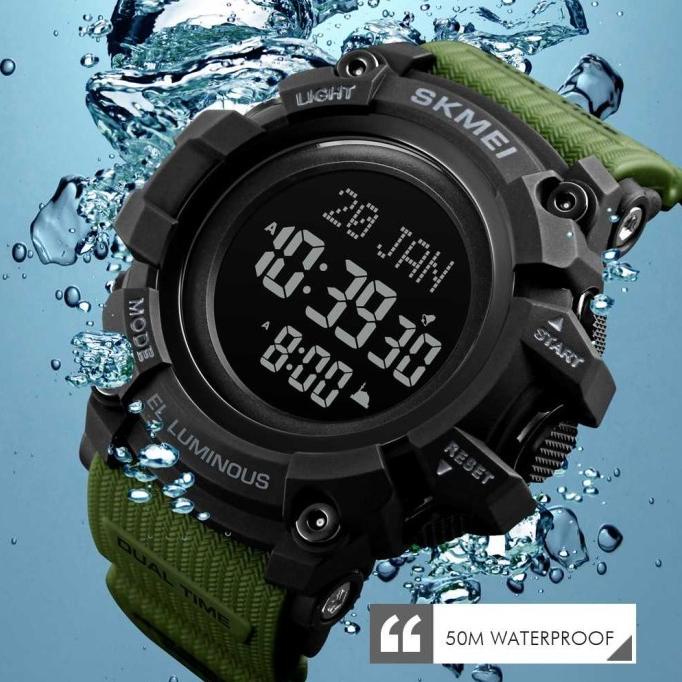 Jam Tangan Pria Digital SKMEI Original Smartwatch Muslim Qibla MURAH