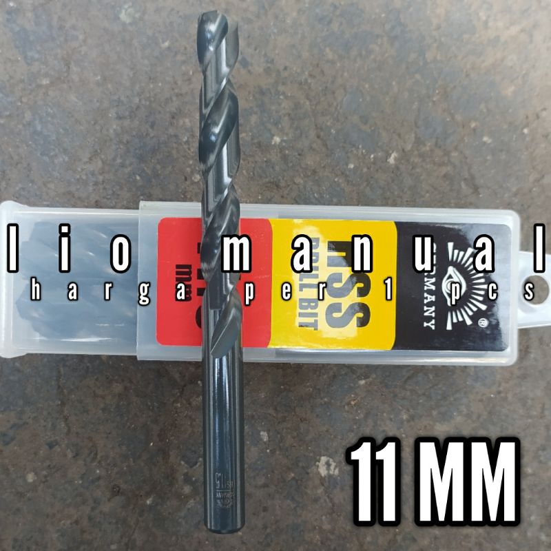 Mata Bor Besi 11 mm HSS Original Tjap Mata Germany